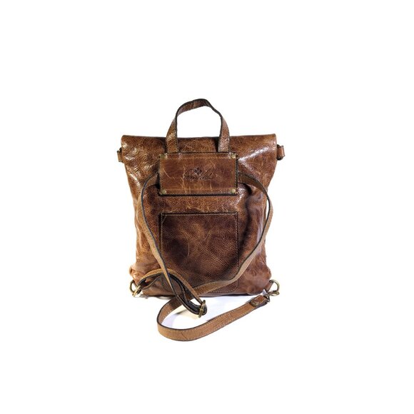 Patricia Nash Luzille Distressed Leather Convertible Backpack Shoulder Crossbody main image 8